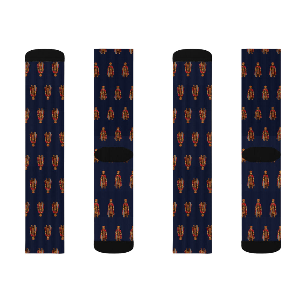 Ammoron Brick Chess crew socks by Weak Things view 2