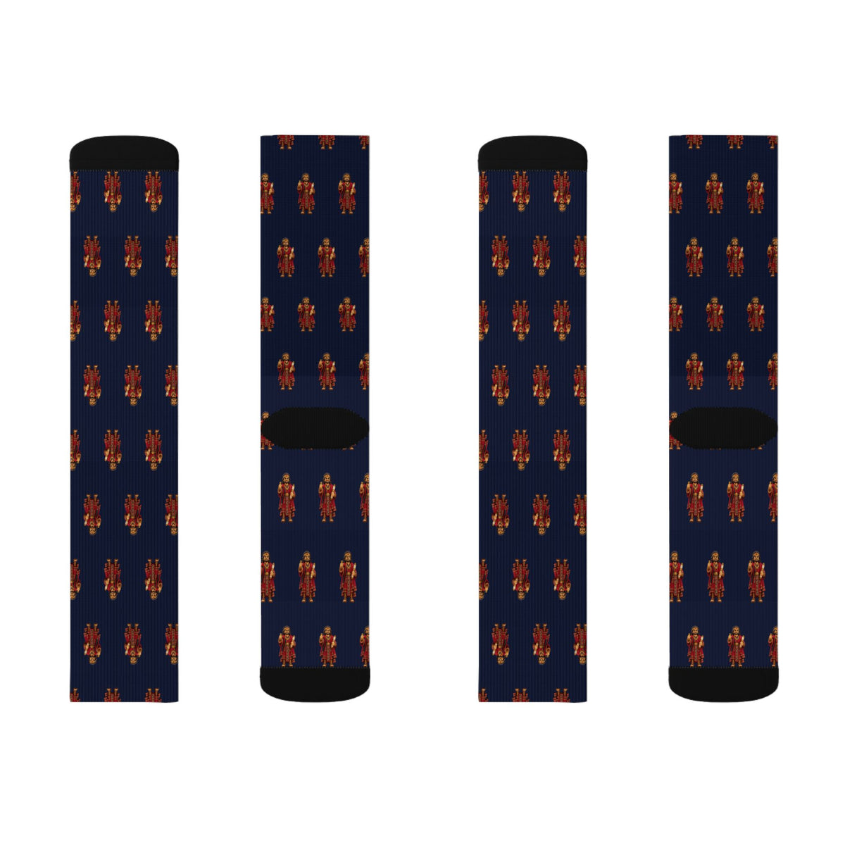 Paanchi Brick Chess crew socks by Weak Things view 2