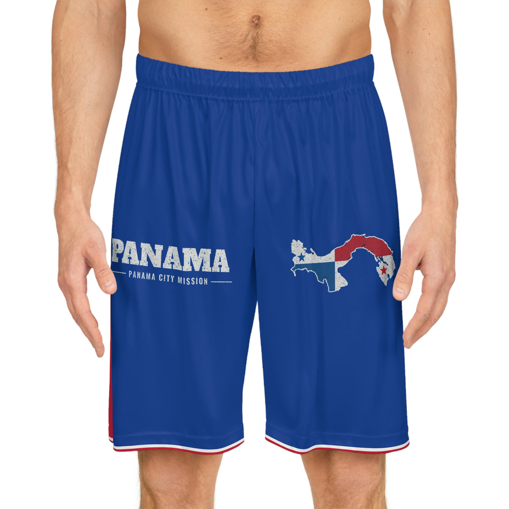 Panama Panama City Mission Basketball Shorts, worn, front view