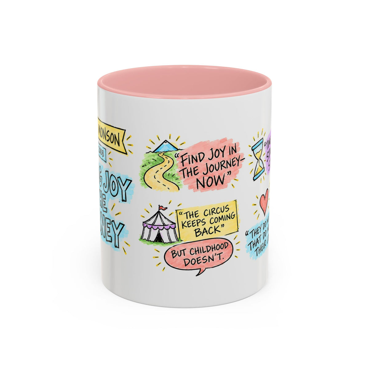 Finding Joy in the Journey Sketch Note Mug — Thomas S. Monson