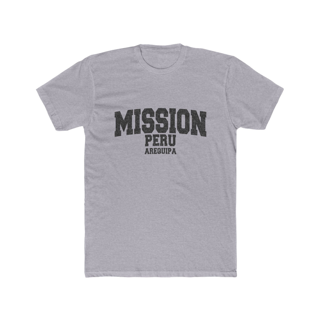 Peru Arequipa Mission T-Shirt in Heather Grey, front view