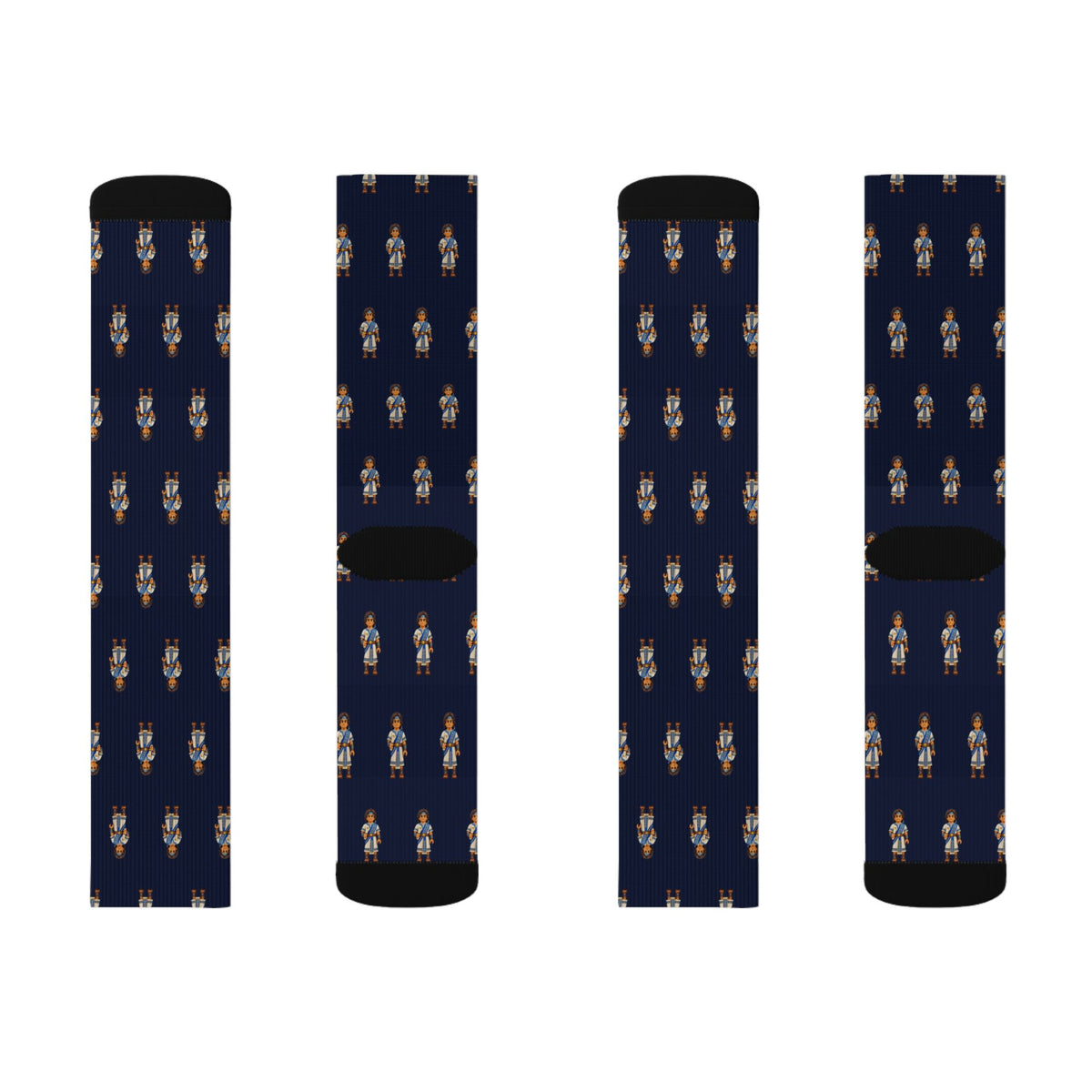 Converted Lamanites Brick Chess crew socks by Weak Things view 2