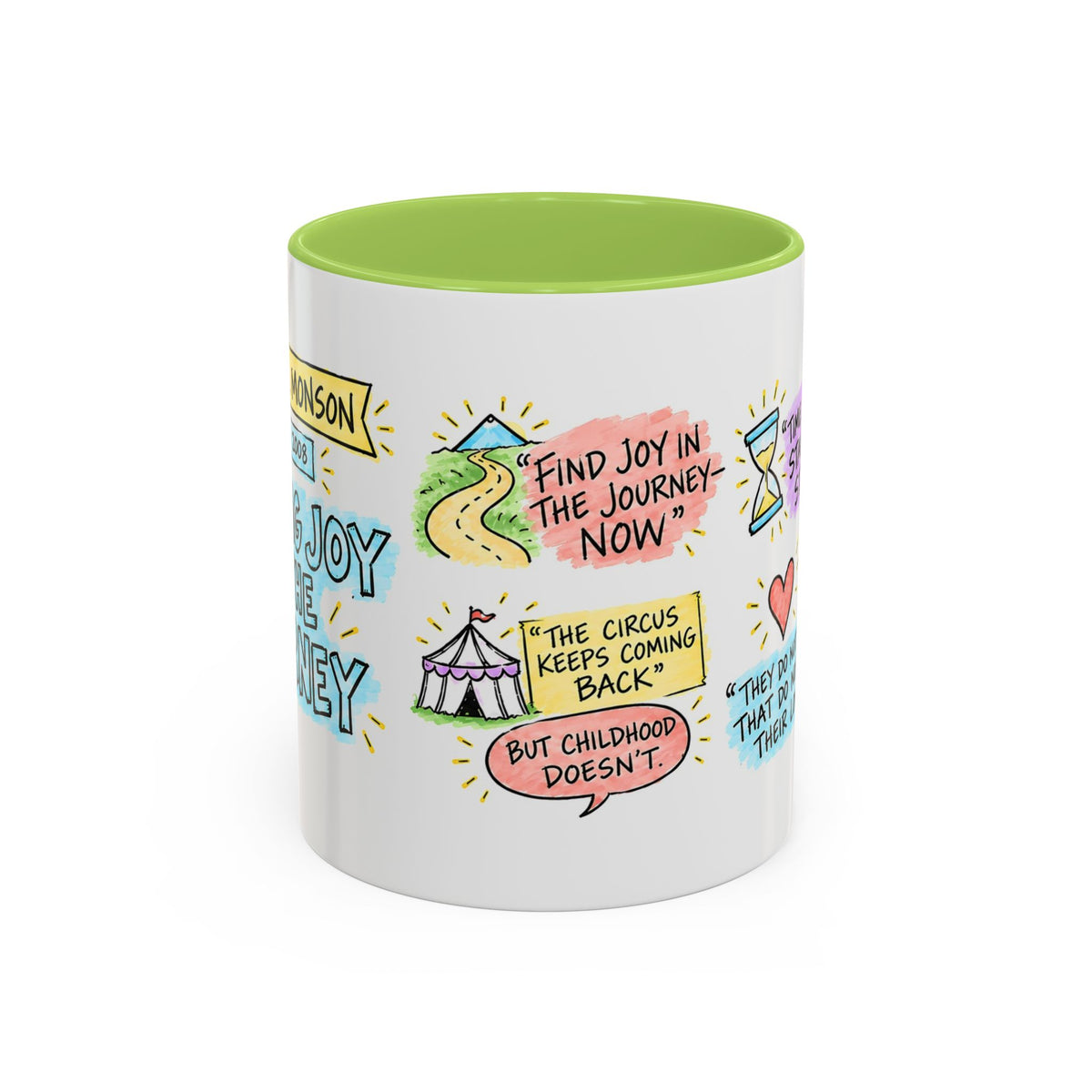Finding Joy in the Journey Sketch Note Mug — Thomas S. Monson