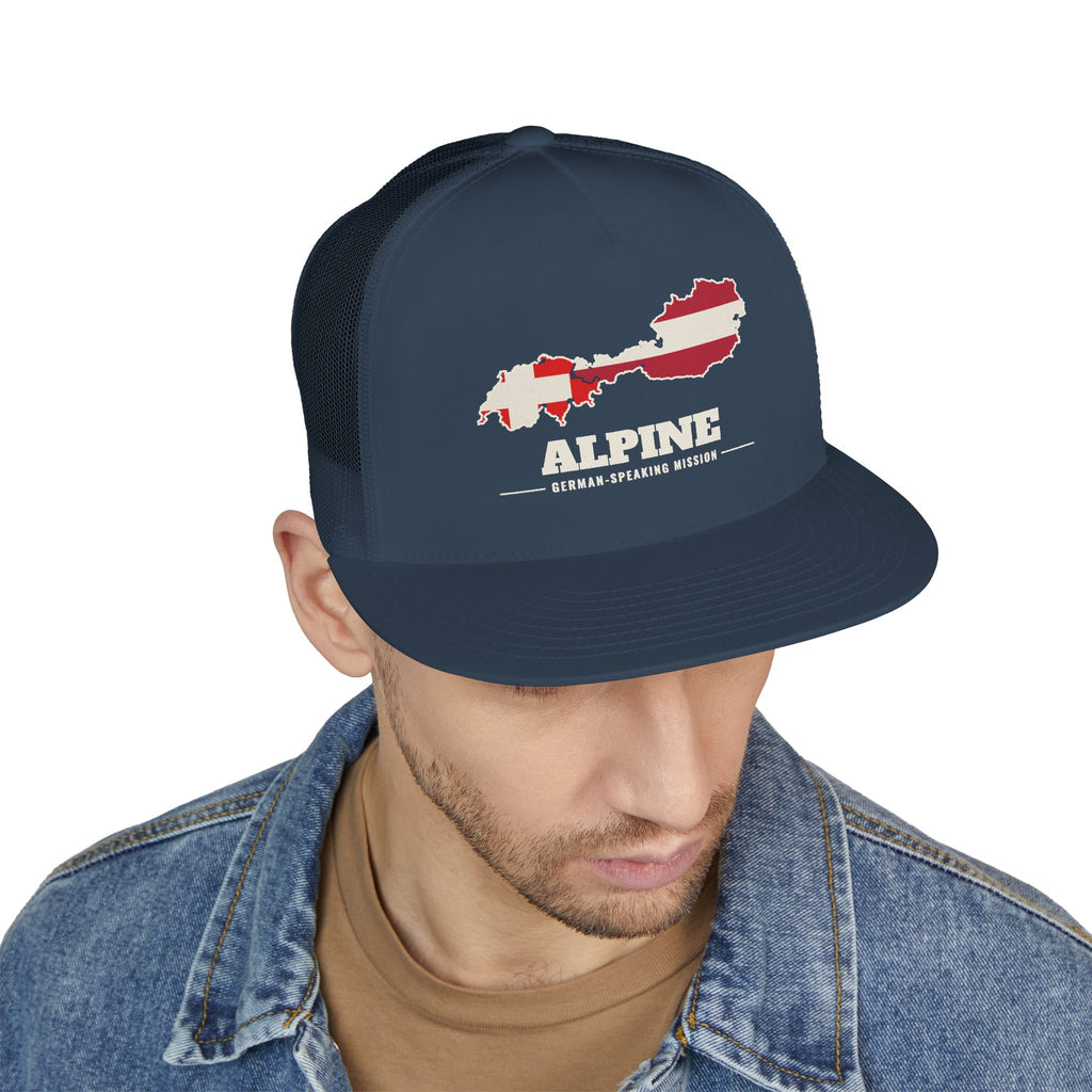 Alpine German-Speaking Mission Flag Map Trucker Hat