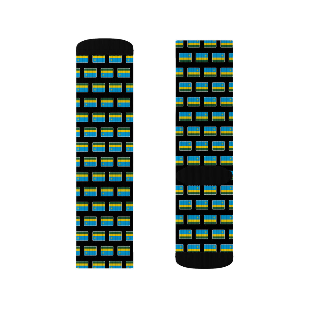 Rwanda Mission Flag Socks