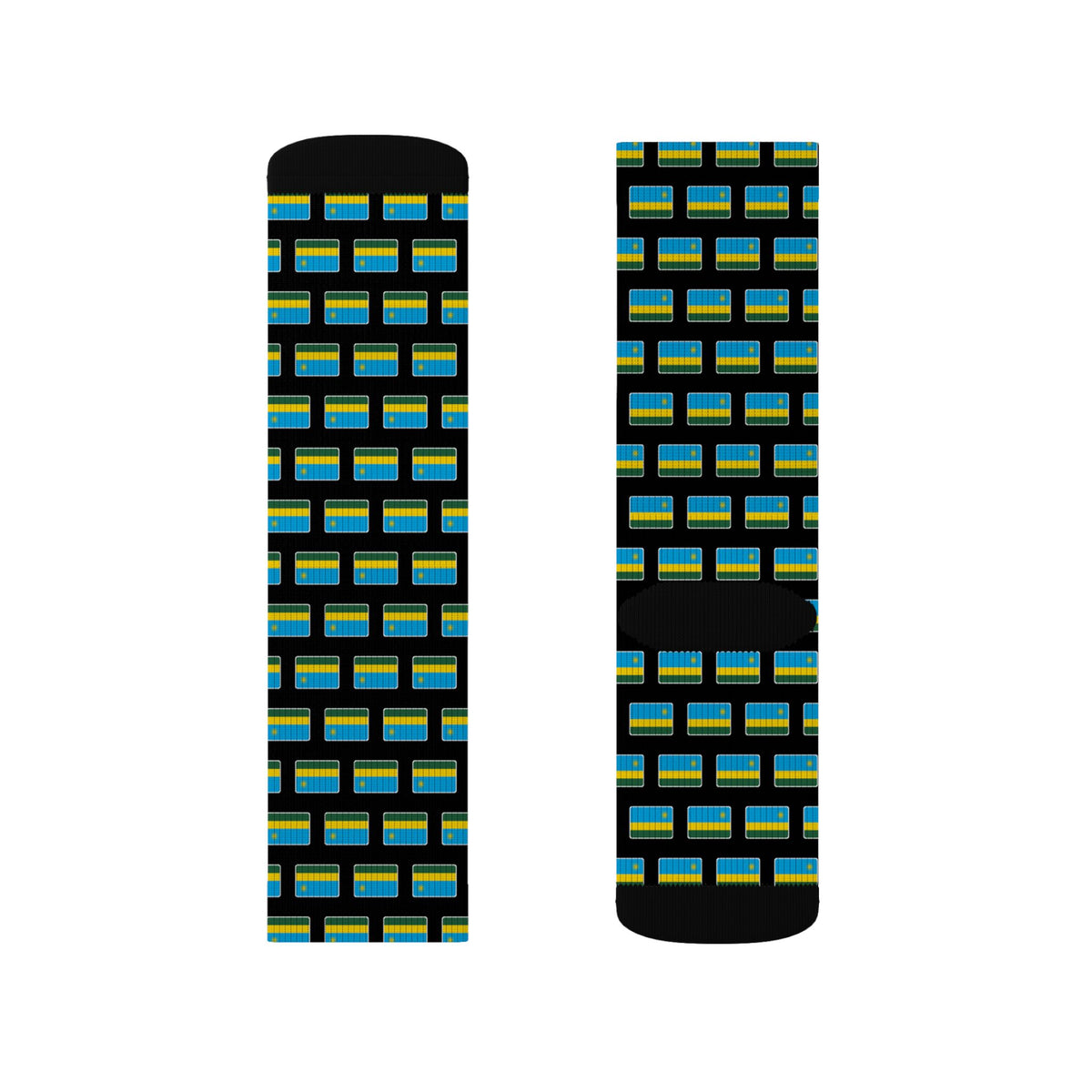 Rwanda Mission Flag Socks