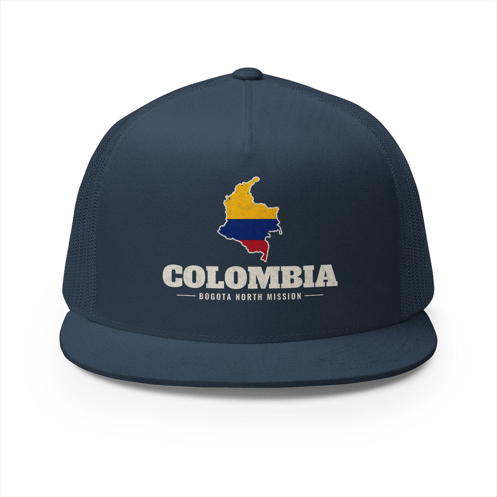 Colombia Bogota North Mission Flag Map Trucker Hat