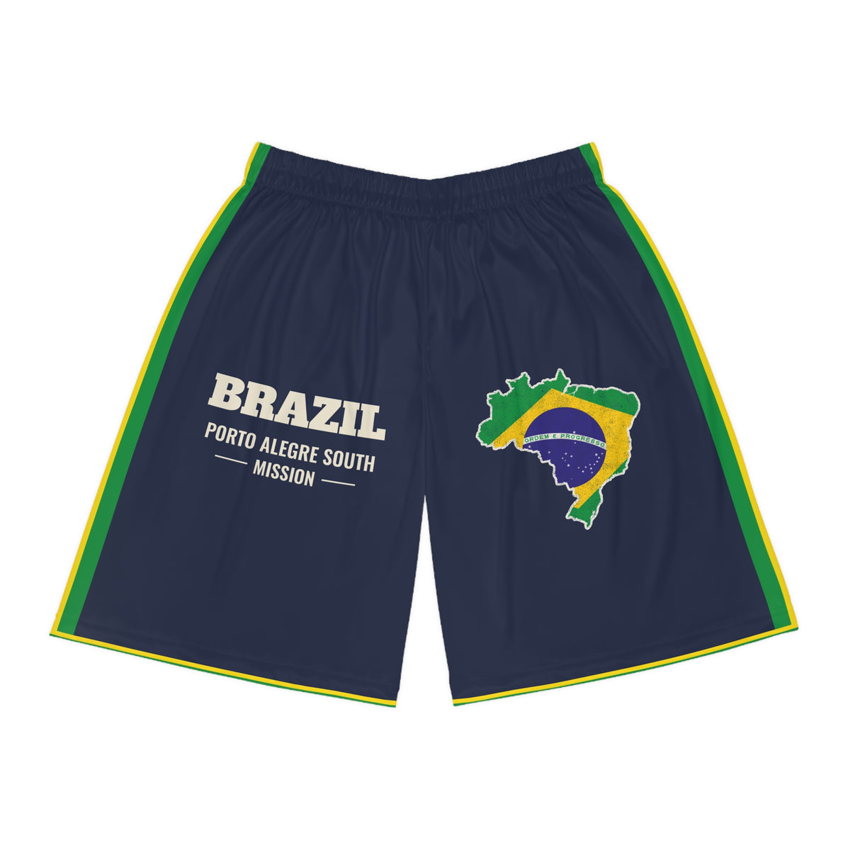 Brazil Porto Alegre South Mission Basketball Shorts, front view