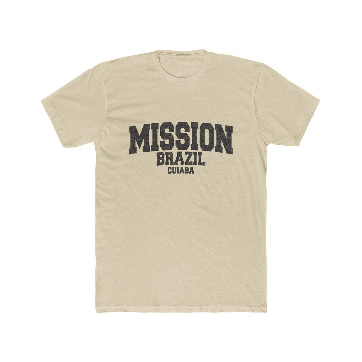 Brazil Cuiaba Mission T-Shirt in Solid Cream, front view