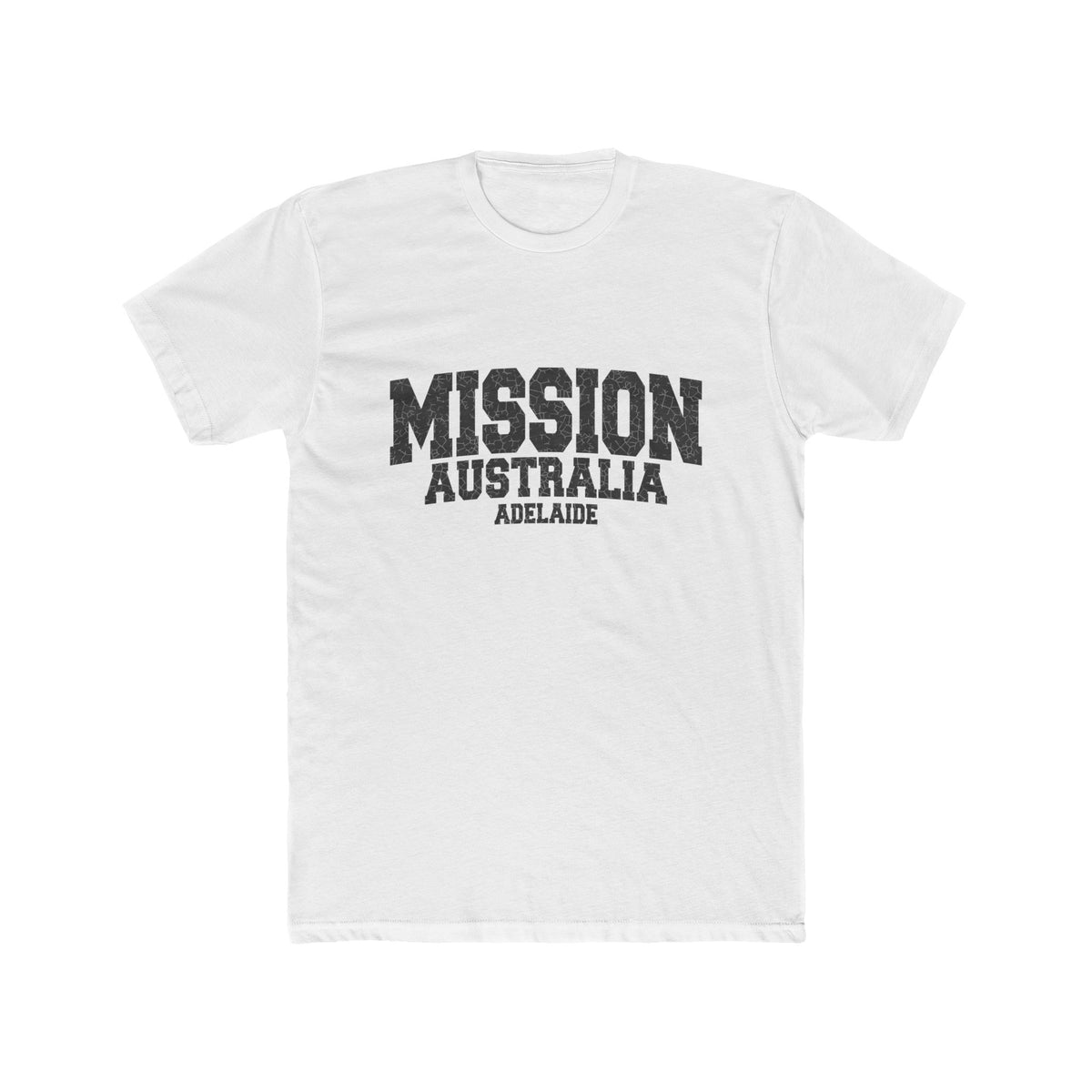 Australia Adelaide Mission T-Shirt in Solid White, front view