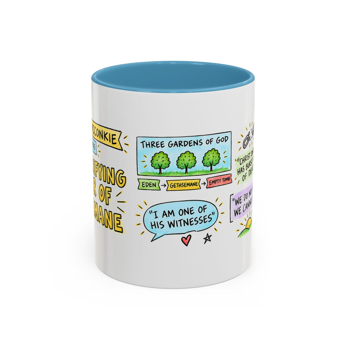 The Purifying Power of Gethsemane Sketch Note Mug — Bruce R. McConkie