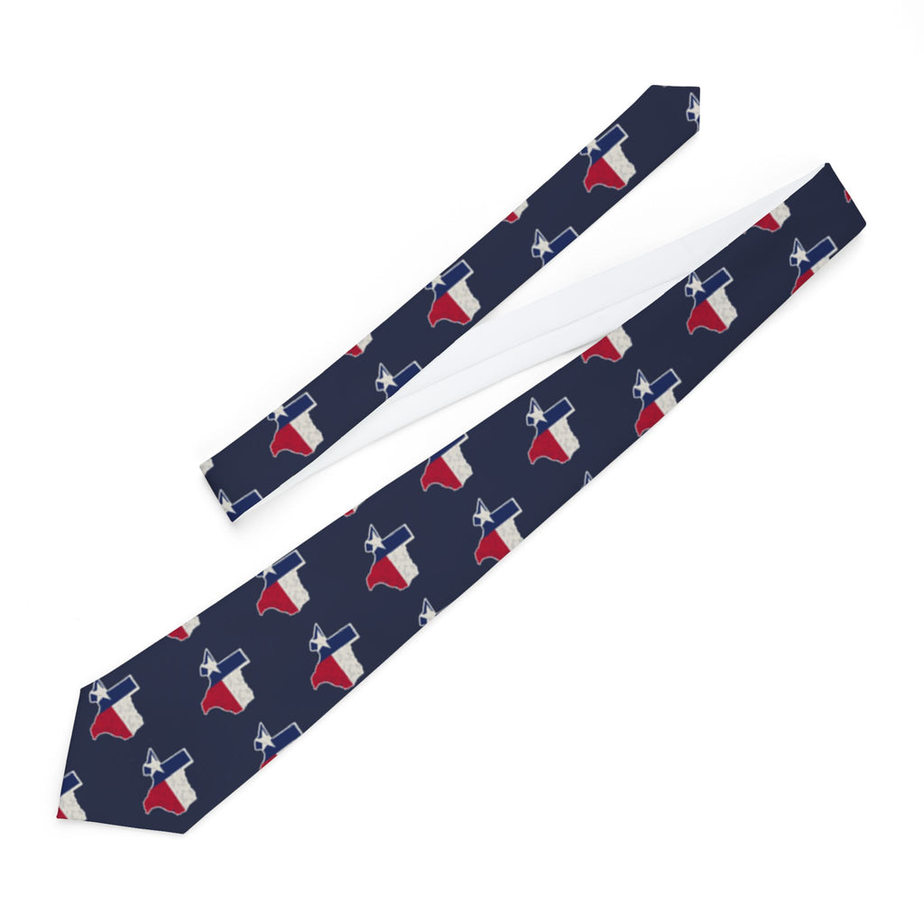 Texas Mission Flag Map Tie