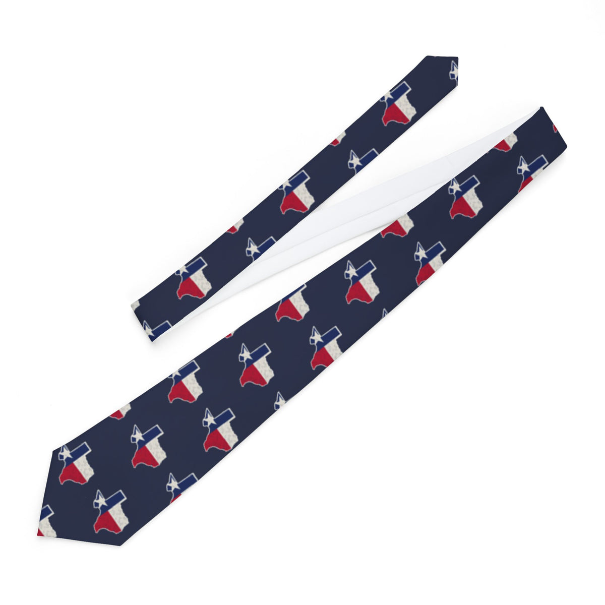 Texas Mission Flag Map Tie