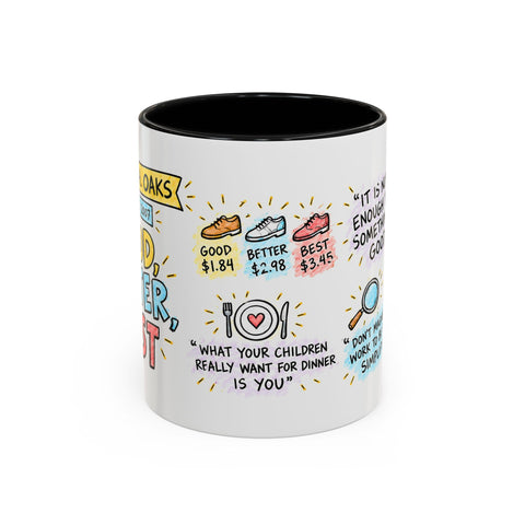 Good, Better, Best sketch note mug