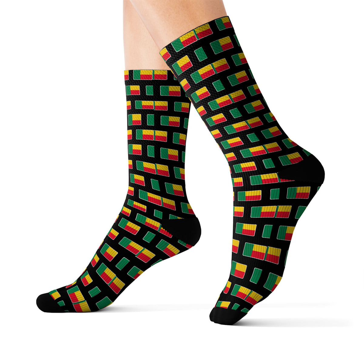 Benin Mission Flag Socks