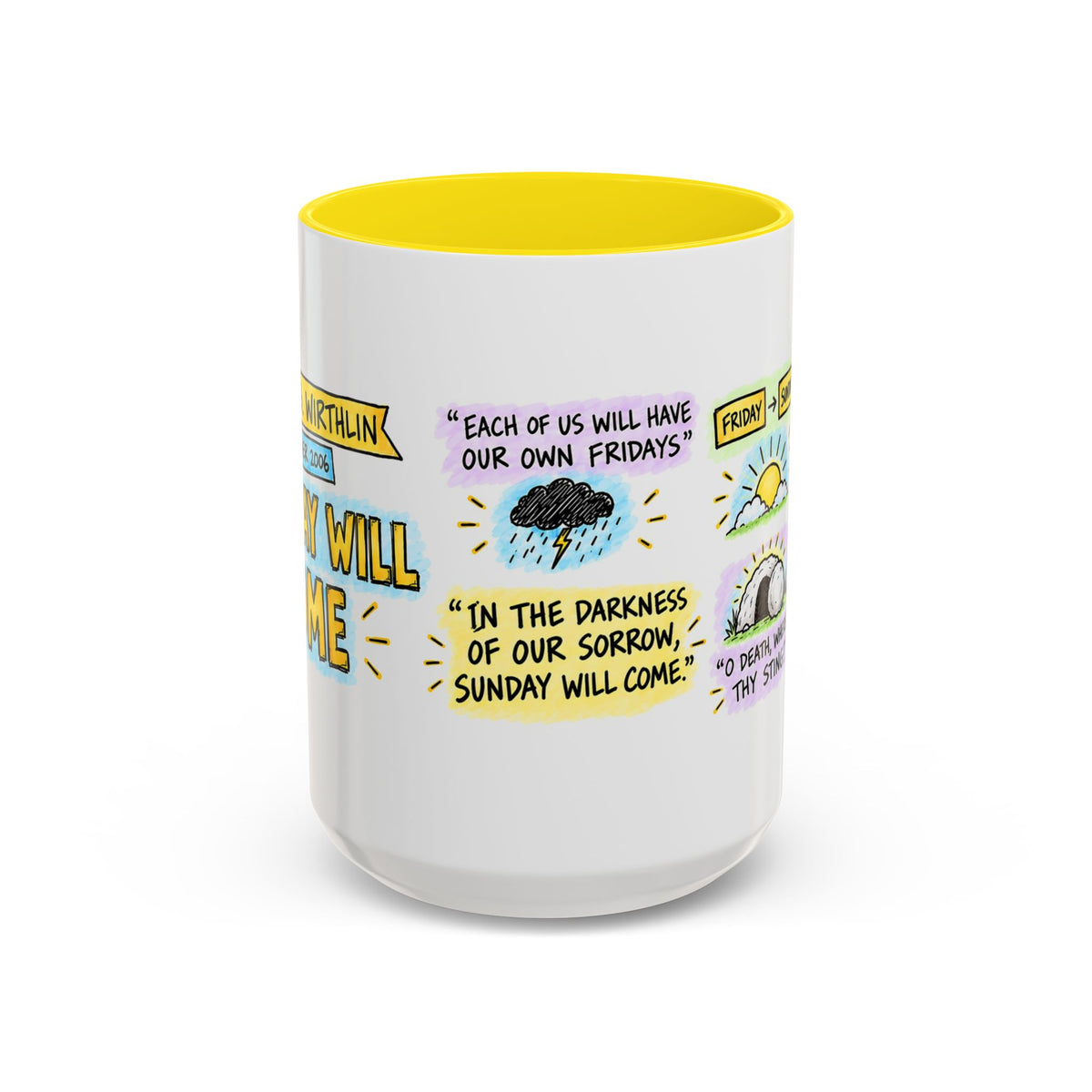 Sunday Will Come Sketch Note Mug — Joseph B. Wirthlin