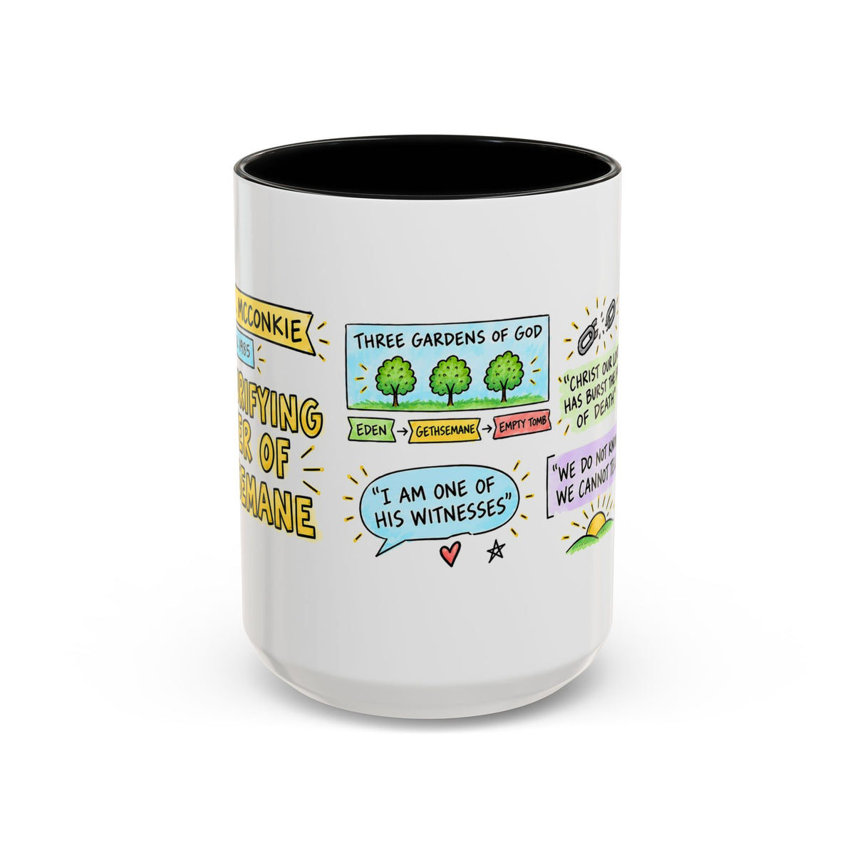 The Purifying Power of Gethsemane Sketch Note Mug — Bruce R. McConkie