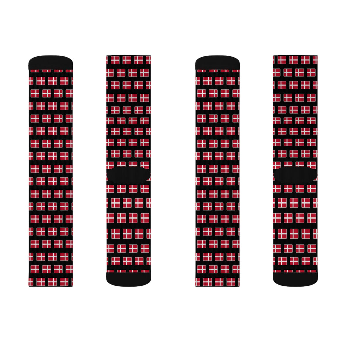 Denmark Mission Flag Socks