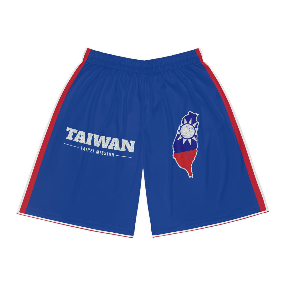Taiwan Taipei Mission Basketball Shorts, front view