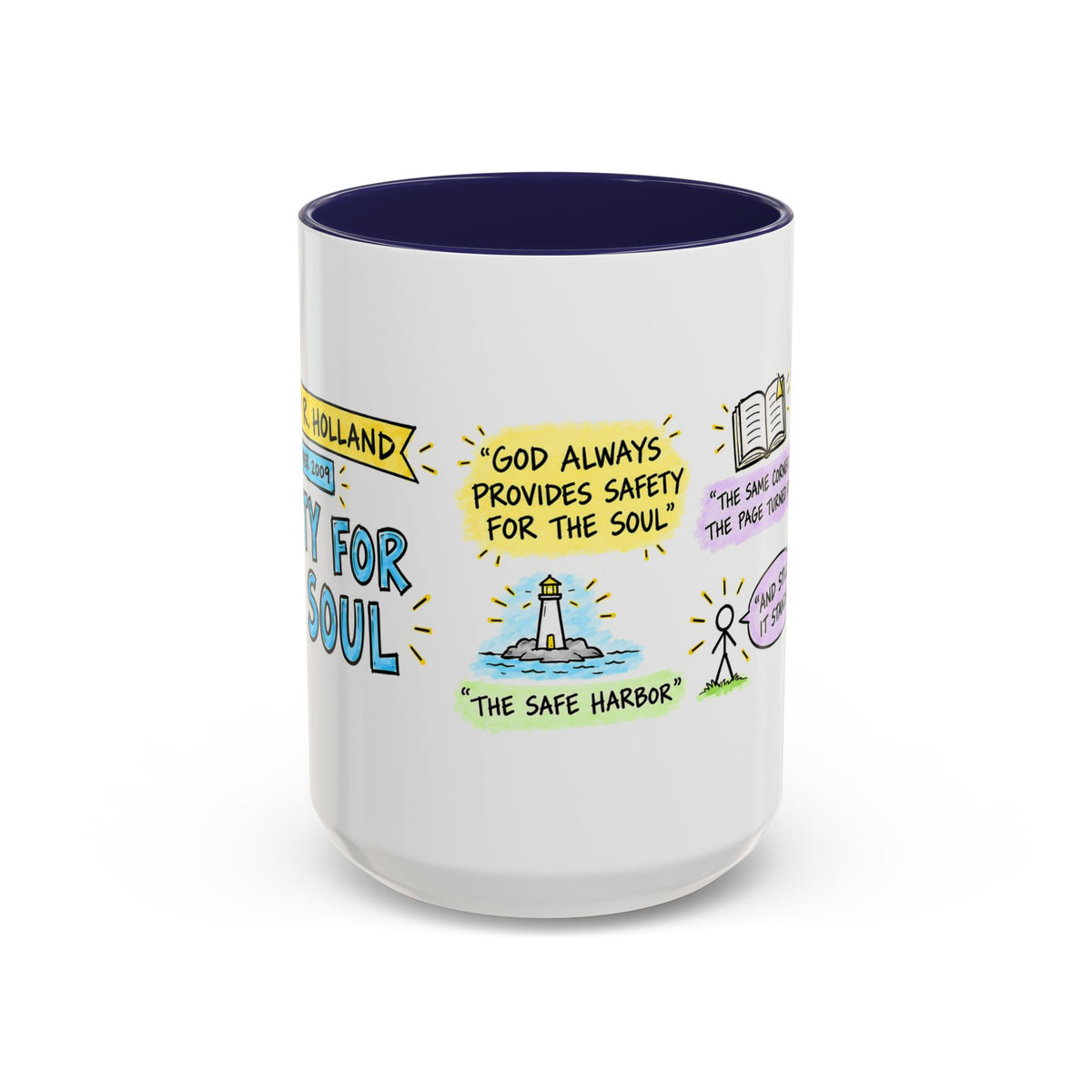 Safety for the Soul Sketch Note Mug — Jeffrey R. Holland