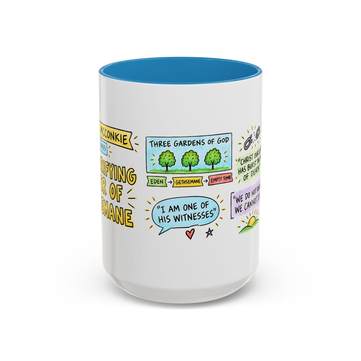 The Purifying Power of Gethsemane Sketch Note Mug — Bruce R. McConkie