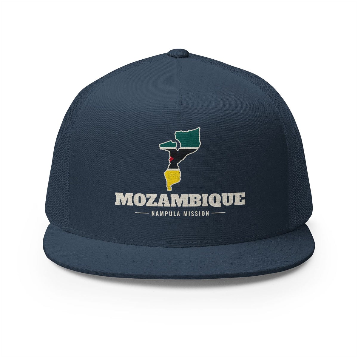 Mozambique Nampula Mission Flag Map Trucker Hat