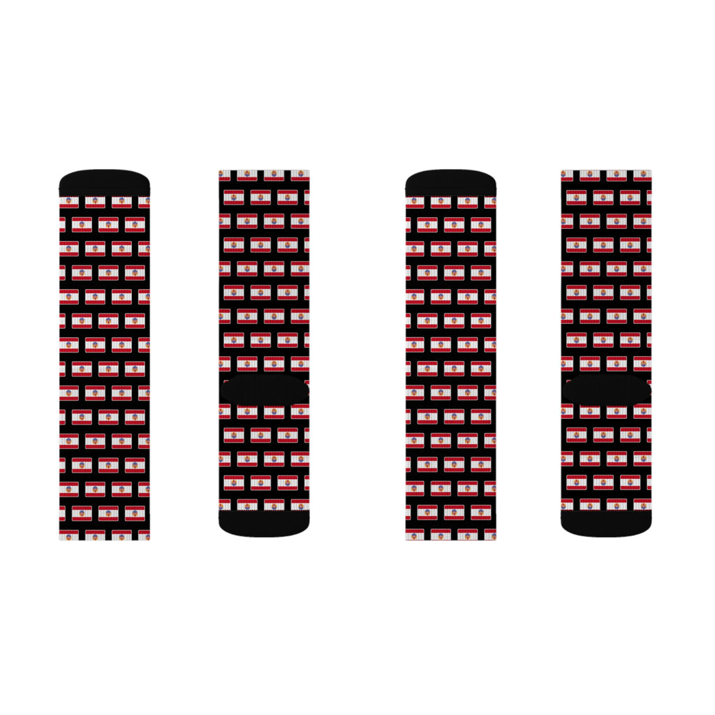 Tahiti Mission Flag Socks