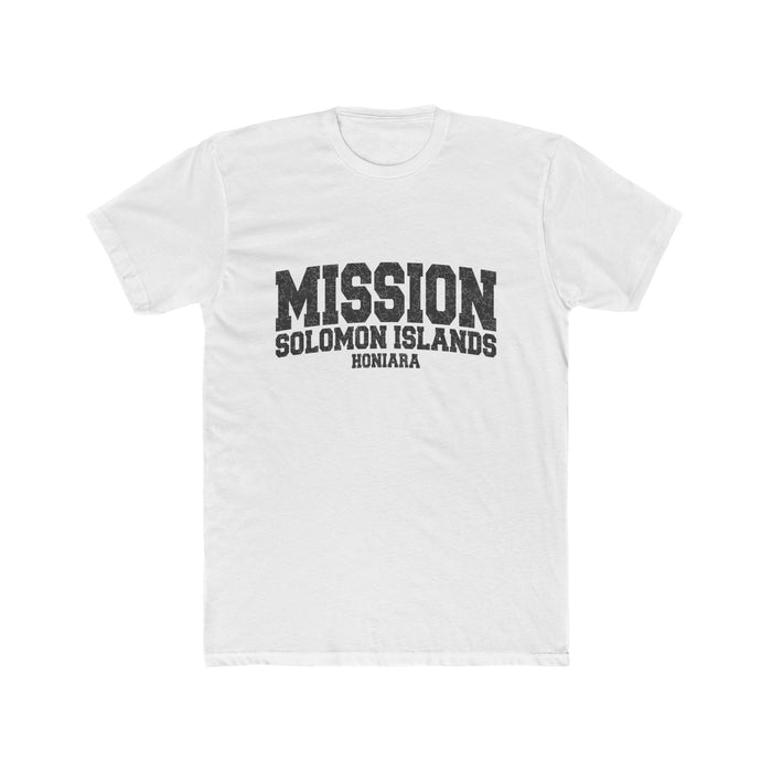 Solomon Islands Honiara Mission T-Shirt in Solid White, front view