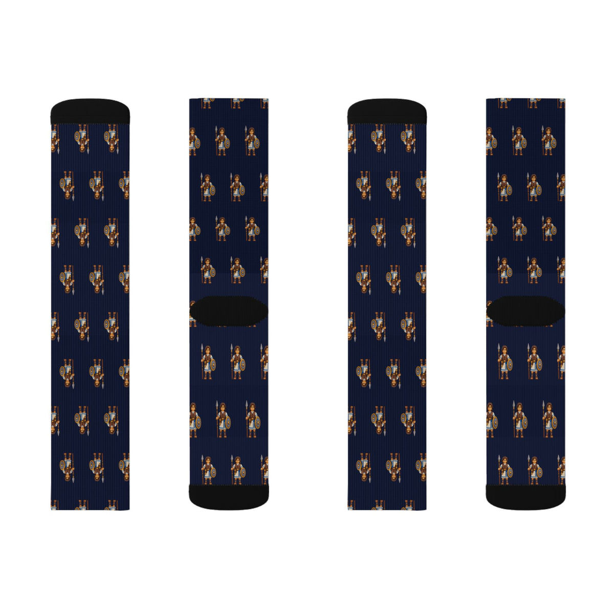 The United Nephites Brick Chess crew socks by Weak Things view 2
