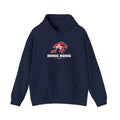 China Hong Kong Mission Flag Map Hoodie in Navy, front view with the flag map and mission name
