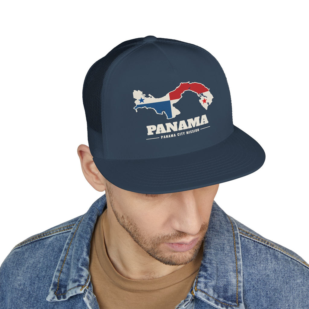 Panama Panama City Mission Flag Map Trucker Hat
