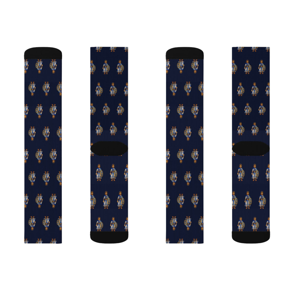 Helaman Brick Chess crew socks by Weak Things view 2