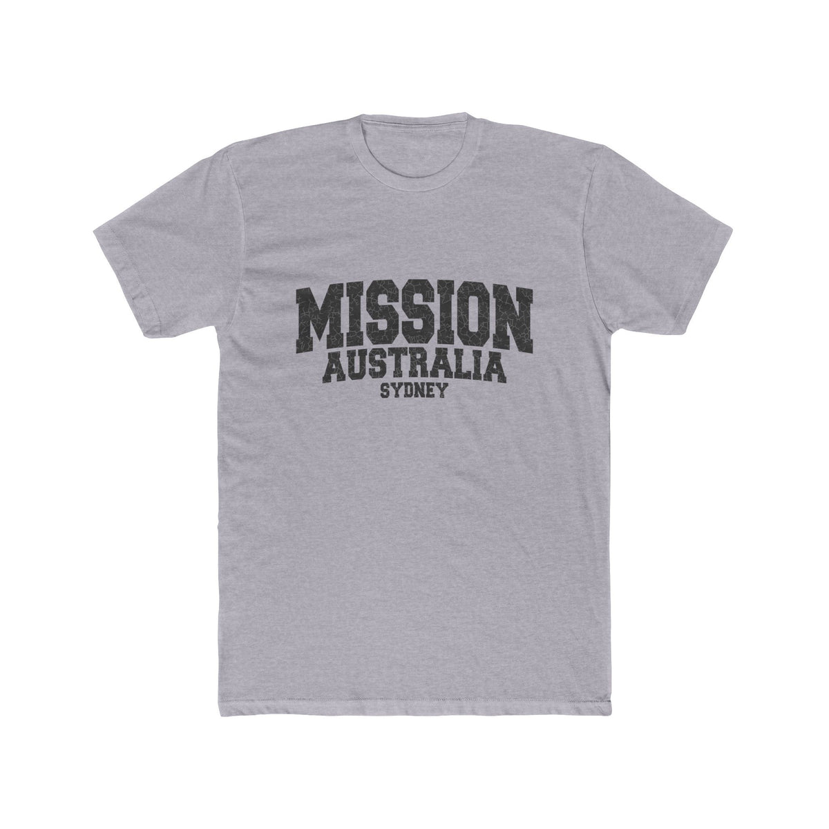 Australia Sydney Mission T-Shirt in Heather Grey, front view