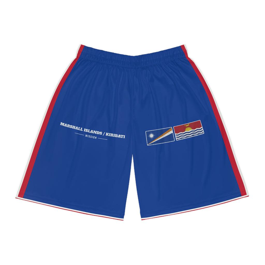 Marshall Islands/Kiribati Mission Basketball Shorts, front view