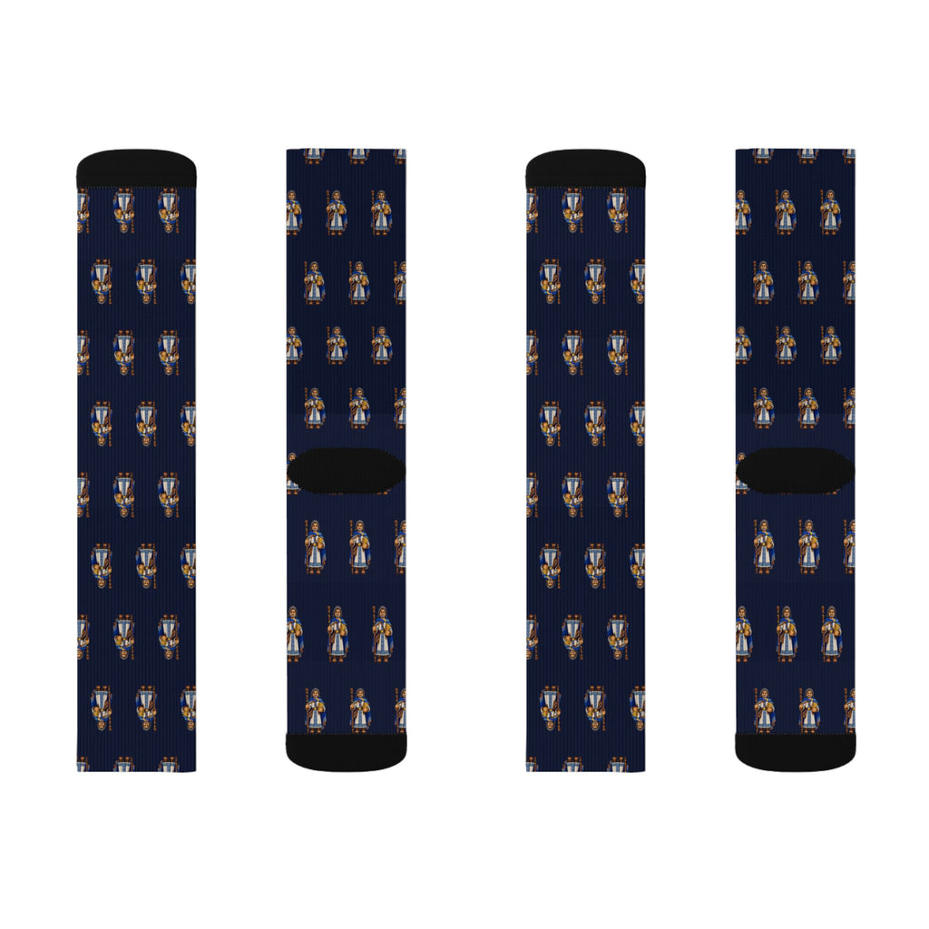 Lehi Brick Chess crew socks by Weak Things view 2