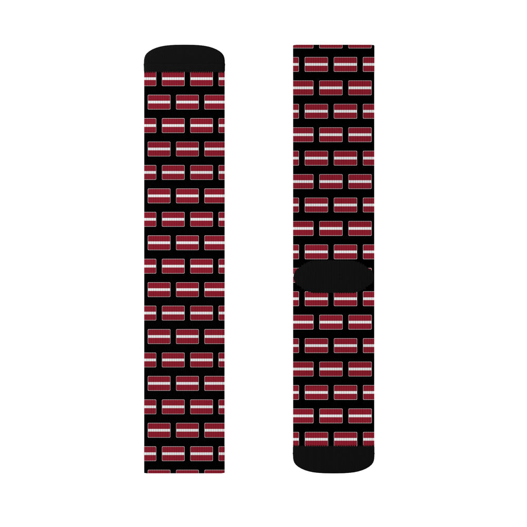 Latvia Mission Flag Socks