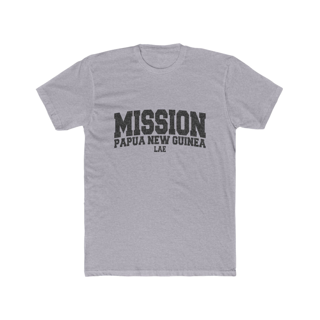 Papua New Guinea Lae Mission T-Shirt in Heather Grey, front view
