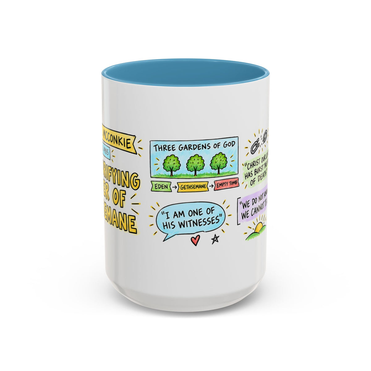The Purifying Power of Gethsemane Sketch Note Mug — Bruce R. McConkie