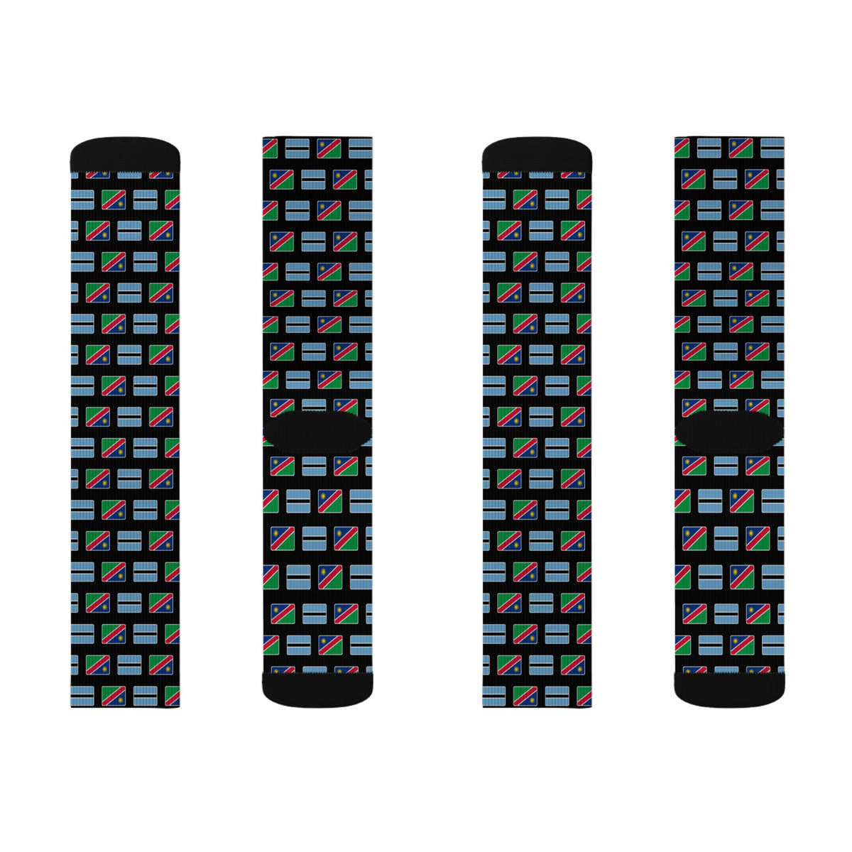 Botswana/Namibia Mission Flag Socks
