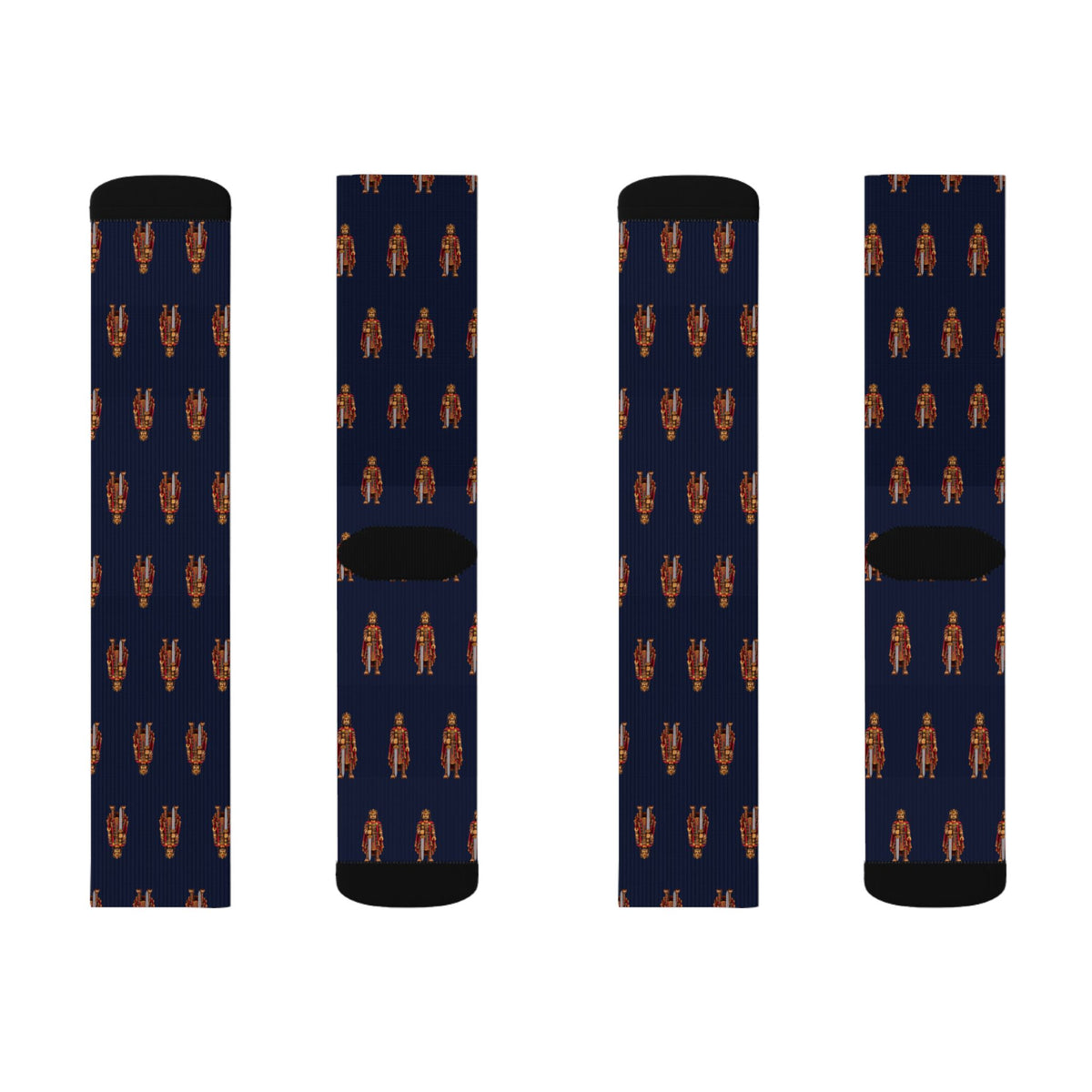 Coriantumr (Jaredite King) Brick Chess crew socks by Weak Things view 2