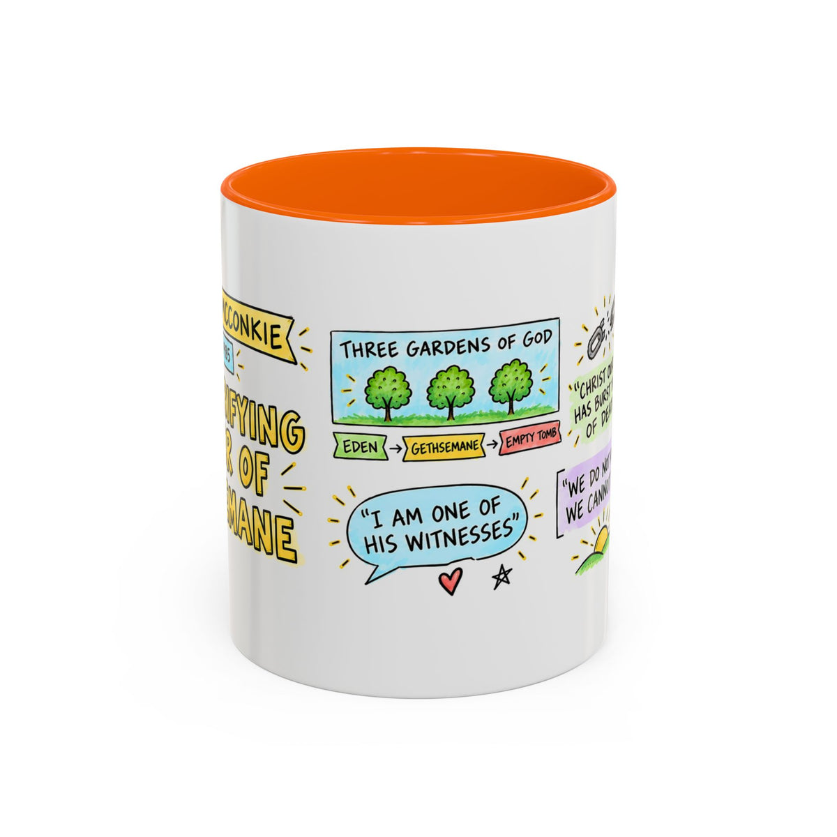 The Purifying Power of Gethsemane Sketch Note Mug — Bruce R. McConkie