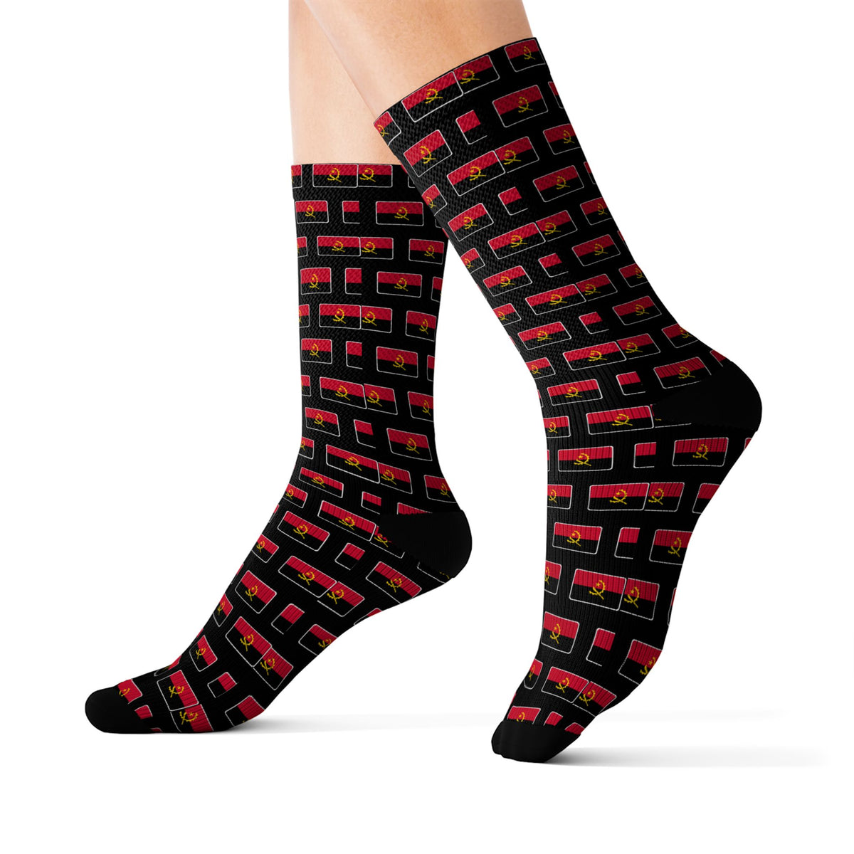 Angola Mission Flag Socks