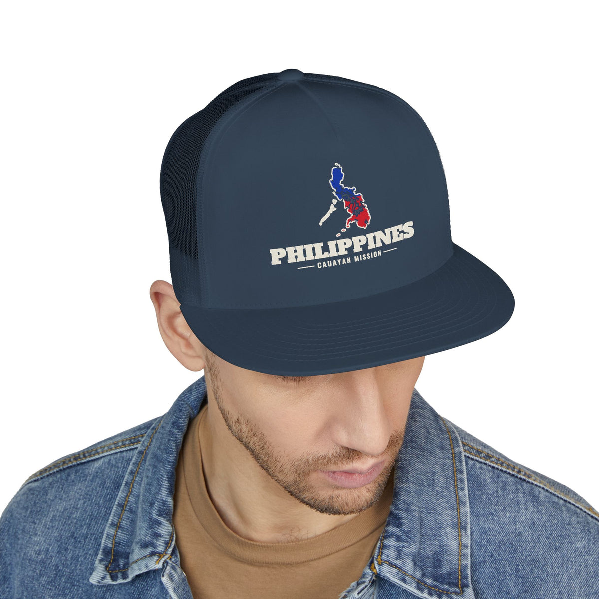 Philippines Cauayan Mission Flag Map Trucker Hat