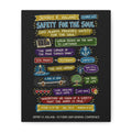 Safety for the Soul Sketch Note Canvas (Black) — Jeffrey R. Holland