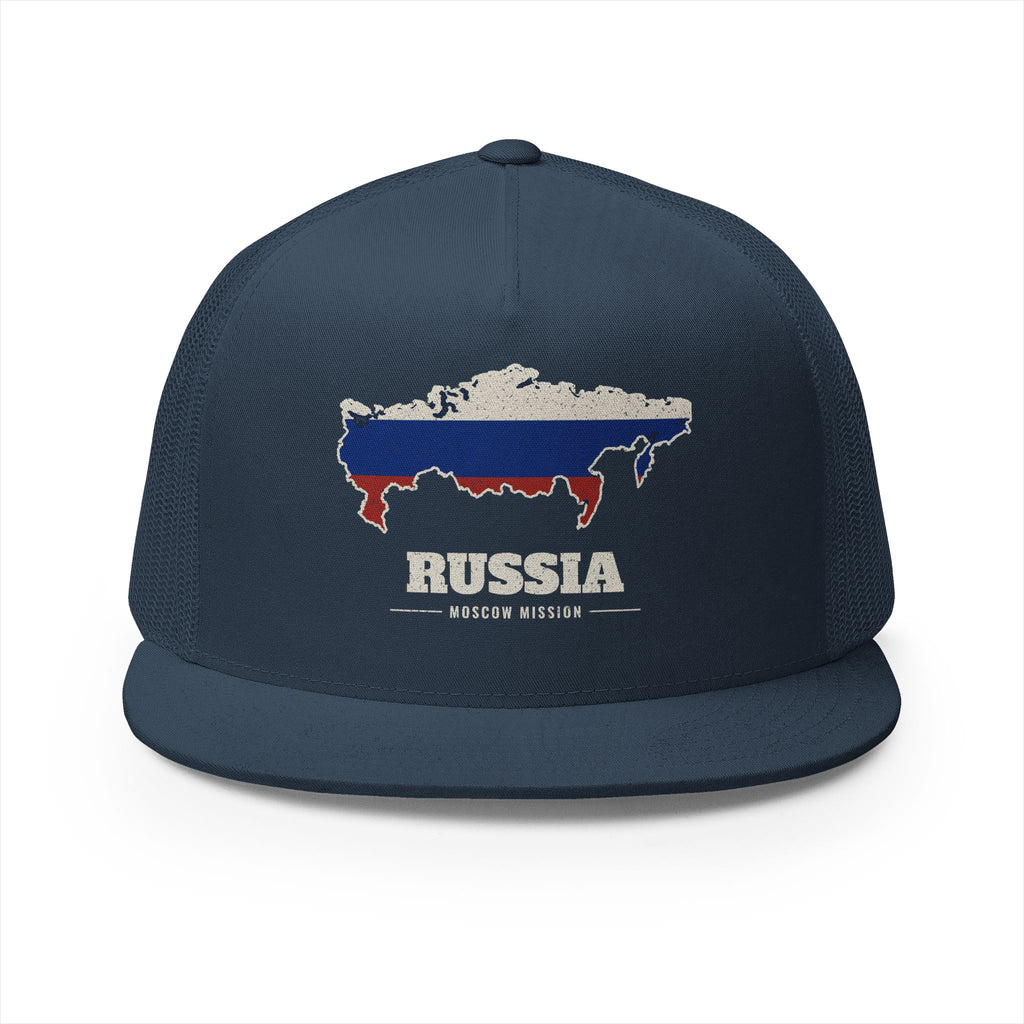 Russia Moscow Mission Flag Map Trucker Hat