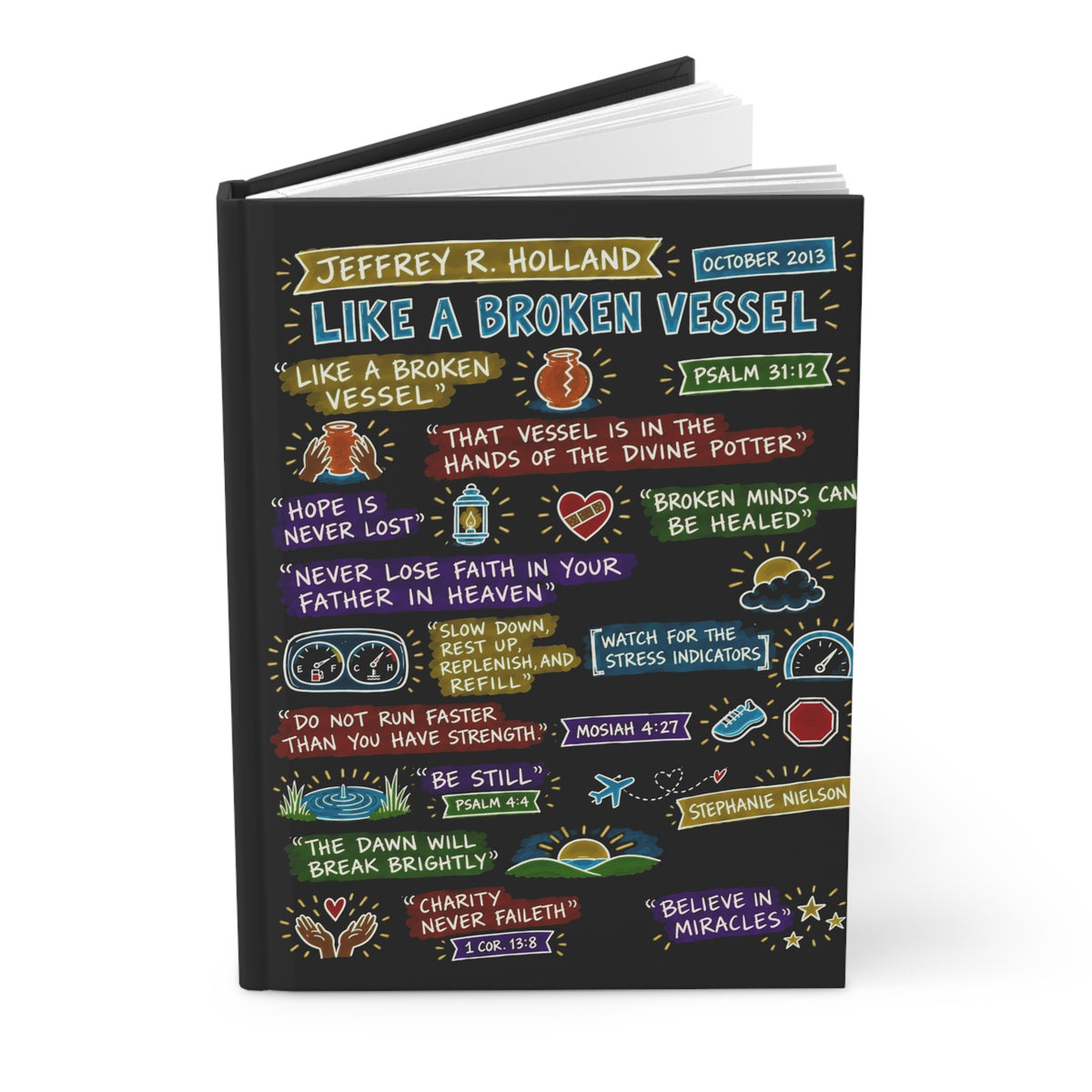 Like a Broken Vessel Sketch Note Journal — Jeffrey R. Holland