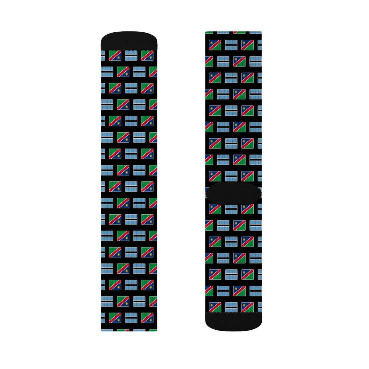 Botswana/Namibia Mission Flag Socks