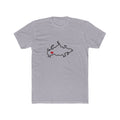 Russia Yekaterinburg Mission Heart Map shirt in Heather Grey: Russia outline with a red heart, front view