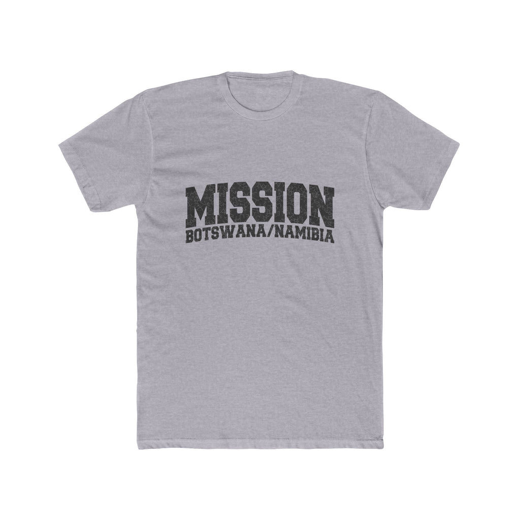 Botswana/Namibia Mission T-Shirt in Heather Grey, front view