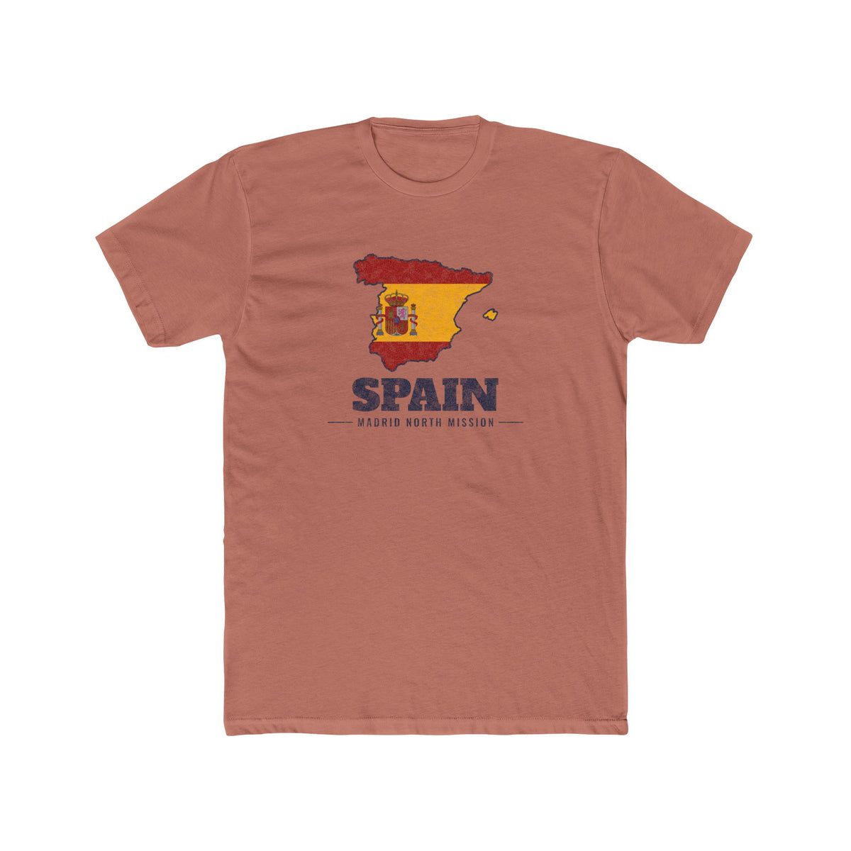 Spain Madrid North Mission Flag Map Shirt